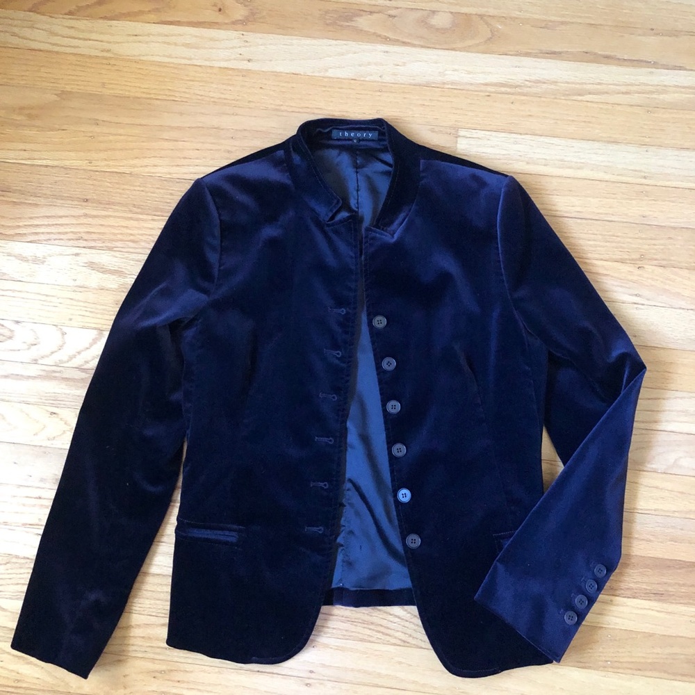 Theory Jacket - Purple Velvet, sz 10